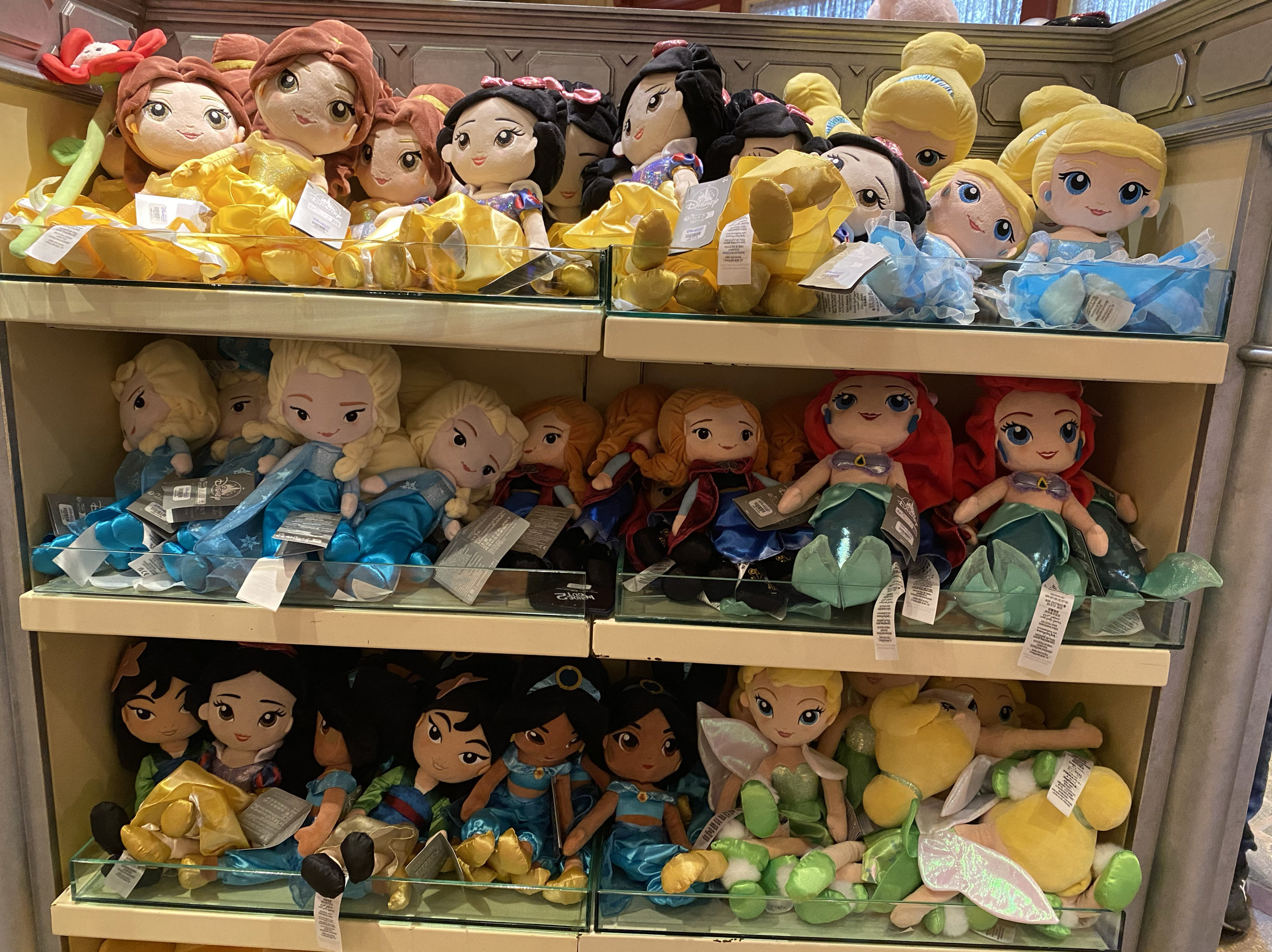 香港迪士尼乐园 冰雪奇缘 公主系列 卡通毛绒玩具 可爱毛公仔玩偶