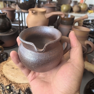 炖茶土罐传统柴烧熬茶罐西北甘肃煮罐罐茶小180ml老式无釉可干烧