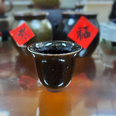 手工粗陶传统土釉迷你茶杯沙坝