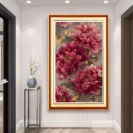 已买版权一片繁华牡丹盛开十字绣2026新款国风红色喜庆自己手工绣