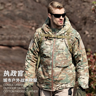 WZJP无贼执政官M65棉服冬户外冲锋衣男防水风衣加绒加厚保暖迷彩