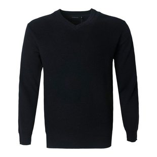 线衣 LONDON 男士 伦敦雾专柜正品 纯羊毛V领合身毛衣LW15KS217 FOG