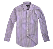 FOG伦敦雾专柜正品 全棉格子男士 长袖 LONDON 衬衫 LS11WH007