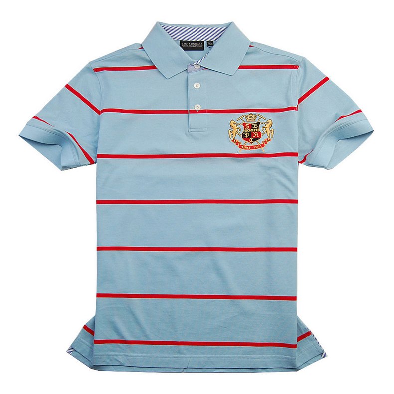 polo全棉条纹短袖t恤