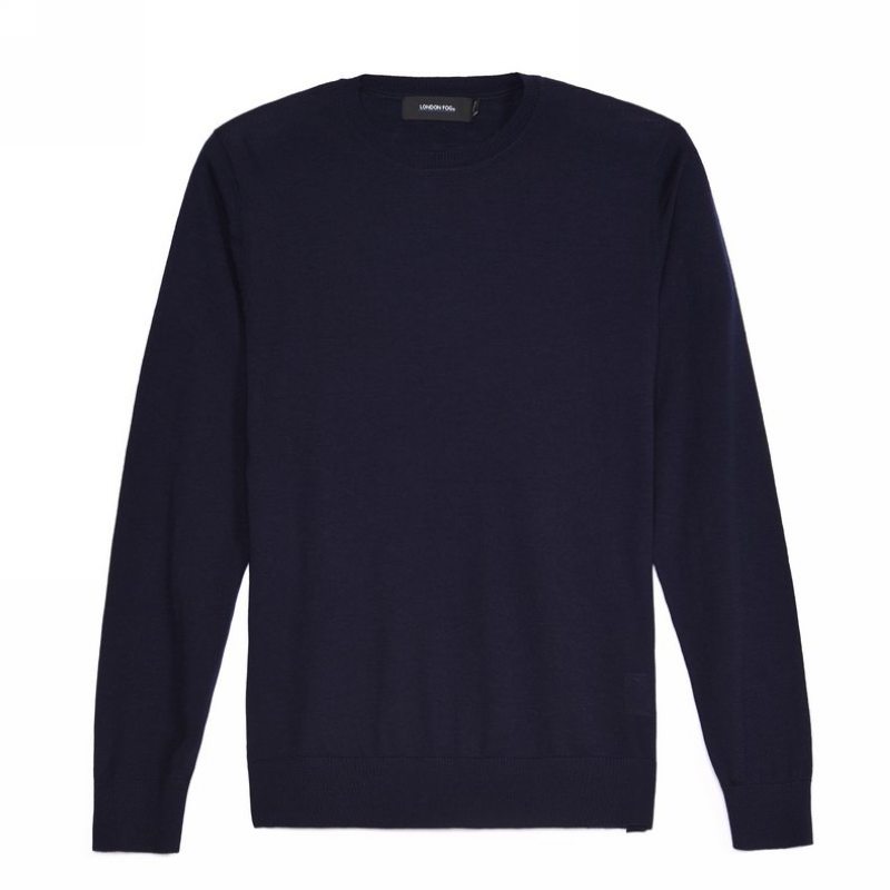 fog伦敦雾秋冬圆领休闲羊毛衫