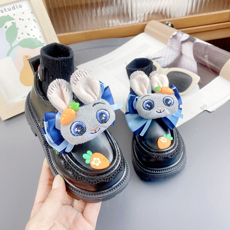 儿童小皮鞋冬季新款公主鞋卡通警官兔女宝保暖鞋软底可爱低帮棉鞋,童鞋/婴儿鞋/亲子鞋,皮鞋,淘宝优惠券,粉丝福利购,淘宝优惠卷