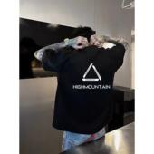 上衣港风宽松休闲潮牌体恤衫 新款 韩版 潮流简约半袖 短袖 t恤男夏季