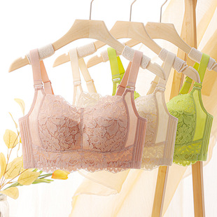体会秋冬新品全罩杯大胸显小薄款防下垂内衣无钢圈收副乳调整文胸