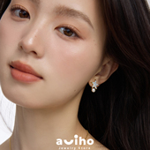 aviho 法式 小巧精致珍珠贝母海星耳环女小众设计高级耳饰耳钉耳坠