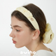 aviho 韩国ins新款 褶皱布艺发箍高颅顶奶油色系甜美百搭仙女发饰