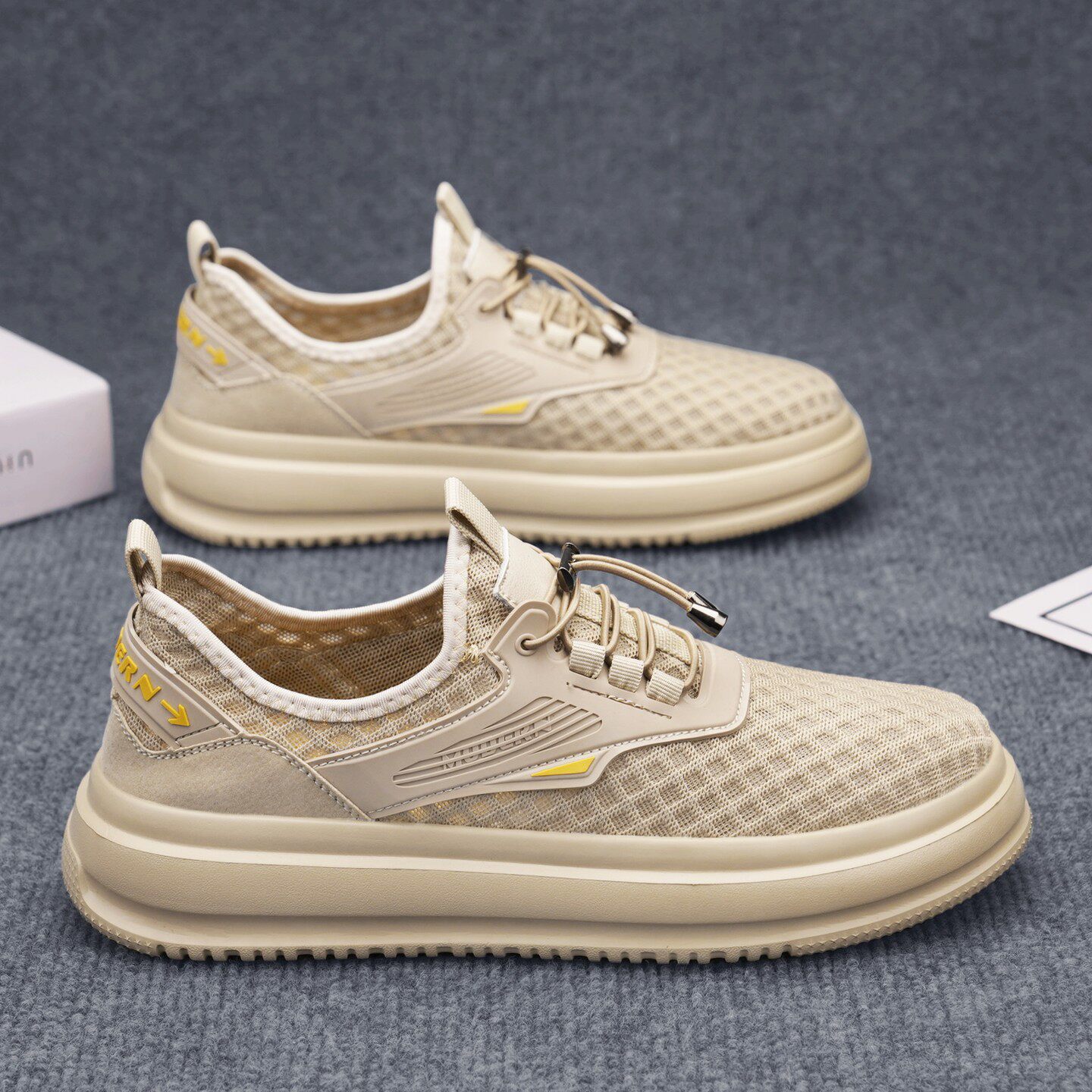 脚王KFT男鞋官方旗舰店专柜新款夏季正品运动板鞋休闲网布鞋透气