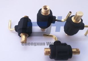 氩弧焊机配件 水电转换接头M16*1.5快速接头焊枪转换接头欧式