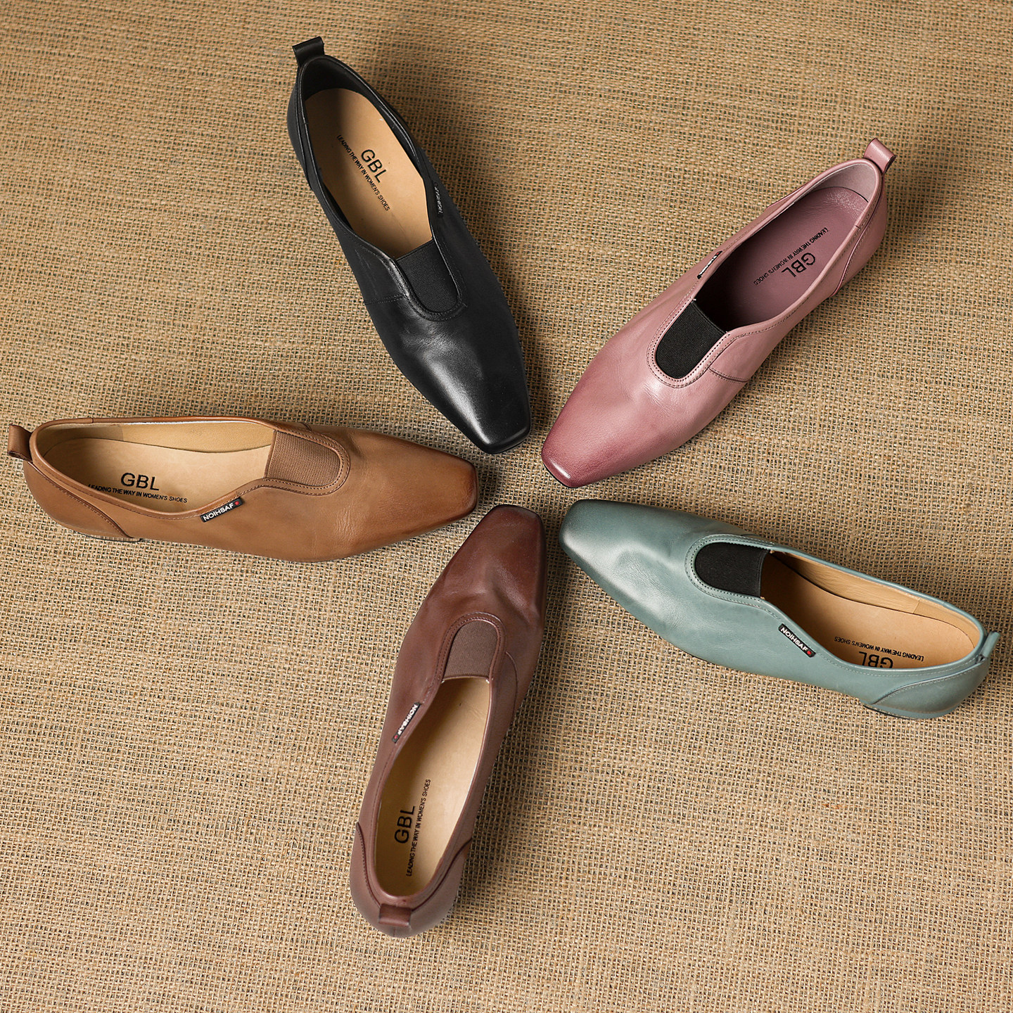 女鞋2026年春季新款复古粗跟头层水洗牛皮一脚蹬深口女士单鞋百搭,女鞋,深口单鞋,淘宝优惠券,粉丝福利购,淘宝优惠卷