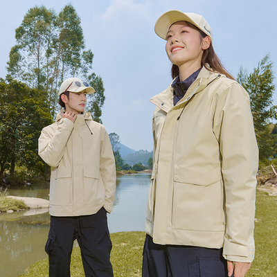 冲锋衣三合一可拆卸羽绒内胆