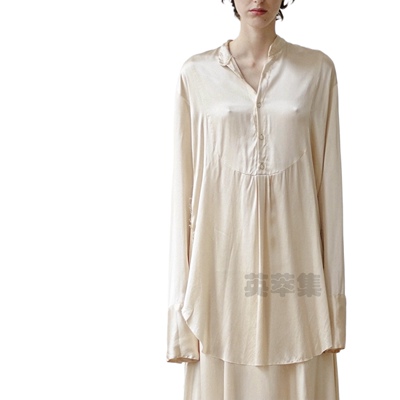 仙气飘飘洋味十足长款衬衫