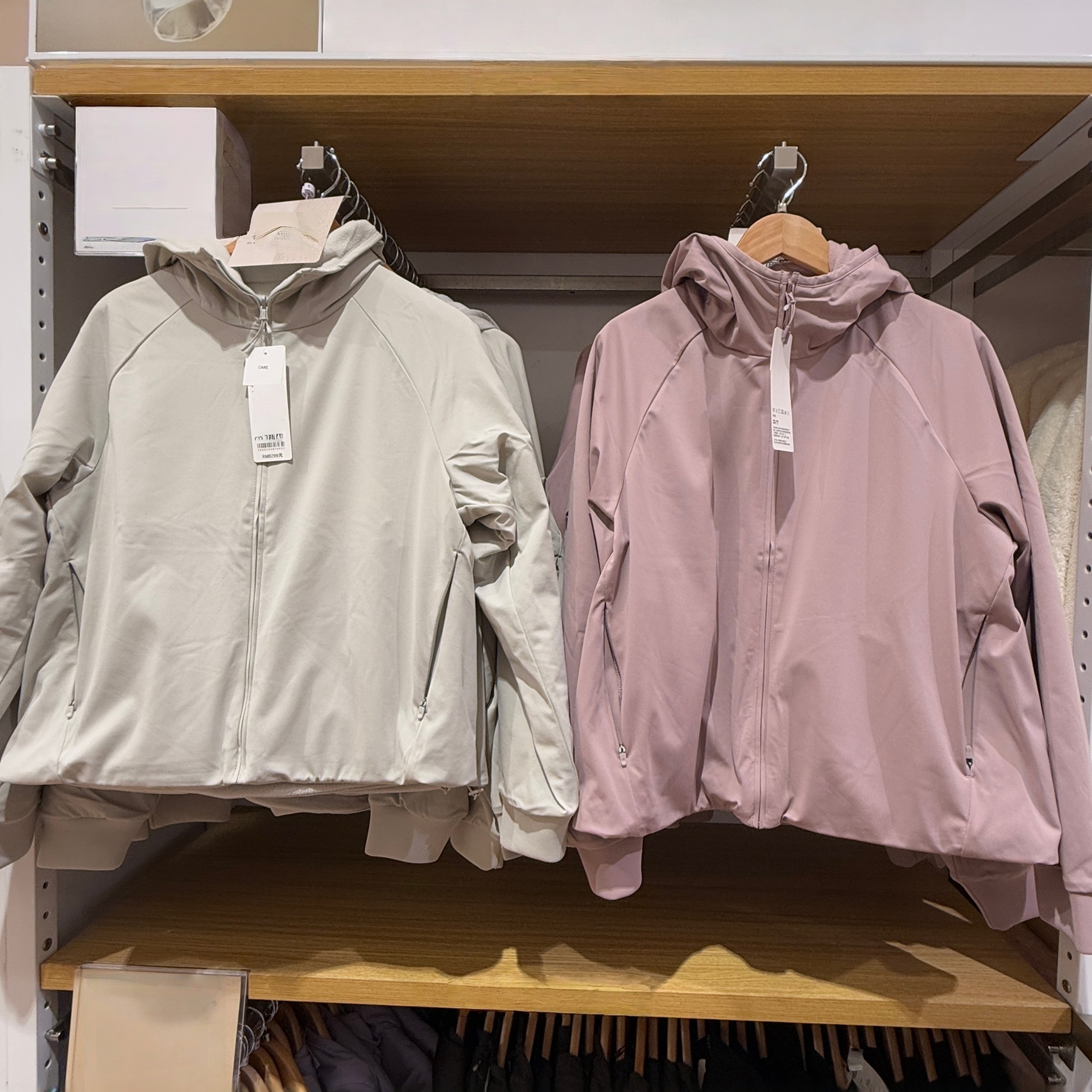 双面穿防风摇粒绒拉链连帽外套