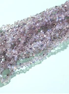 4mm三角水晶粽子DIY饰品配件手链服饰头巾玻璃钻耳环头饰切面散珠