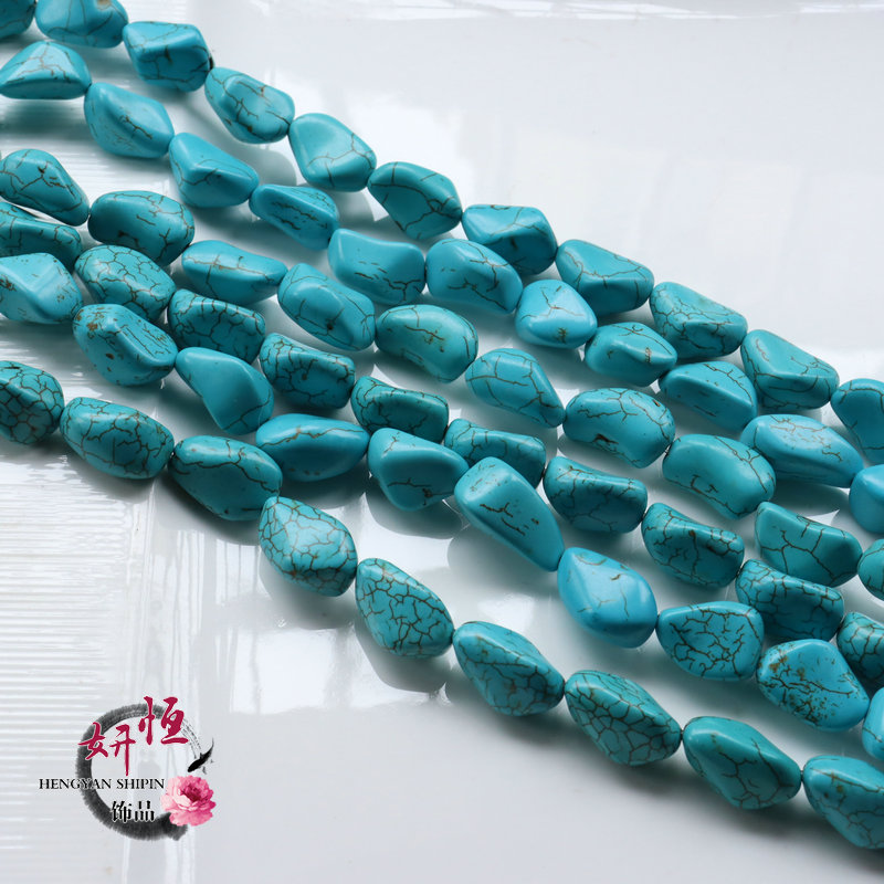 绿松石随行散珠 串珠 半成品吊坠 手作diy藏式耳环耳坠饰品配饰