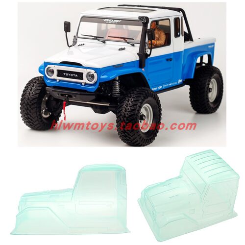 1/10攀爬车VP凤凰VS4 LCG车架车壳SCX10 TRX4透明丰田半卡车壳