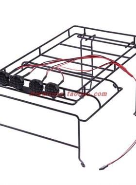 1/10攀爬车配件RC4WD路虎D90车壳行李架 CC01金属车架防滚顶架