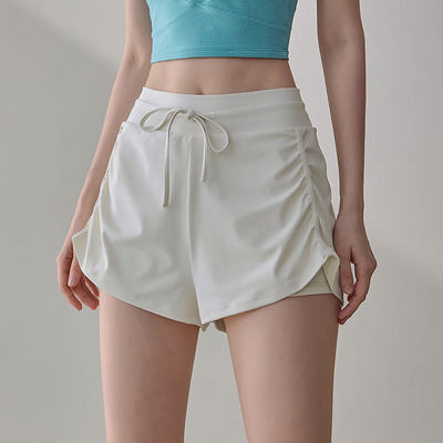 岚纹宽松运动短裤女防走