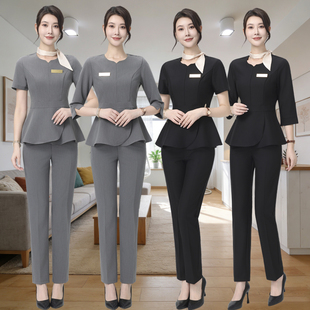 美容师工作服女高端新美业美容院冬天大气足疗店养生技师气质套装