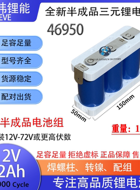 亿纬46950全新12V-72V锂电池组