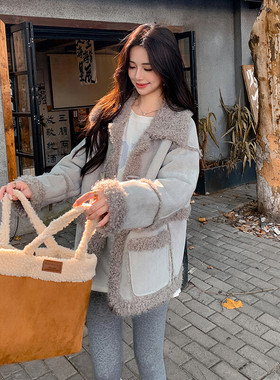 现货2024冬季新款皮毛一体外套2C057-9931-P195-K288