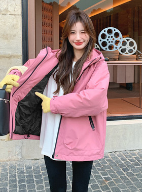 大量现货主推25冬工装派克羽绒服亮色外套女2D044-705-P225-K335