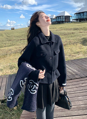 70%羊毛    现货双面羊毛呢断面款外套 1D066  -5141款-P285-K385