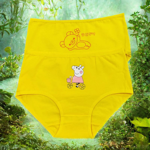 俏芳婷内裤黄色卡通纯棉女童