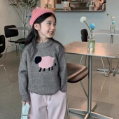 套头衫 童装 冬季 男孩针织衫 潮 男女童毛衣儿童加厚秋冬加绒2025新款