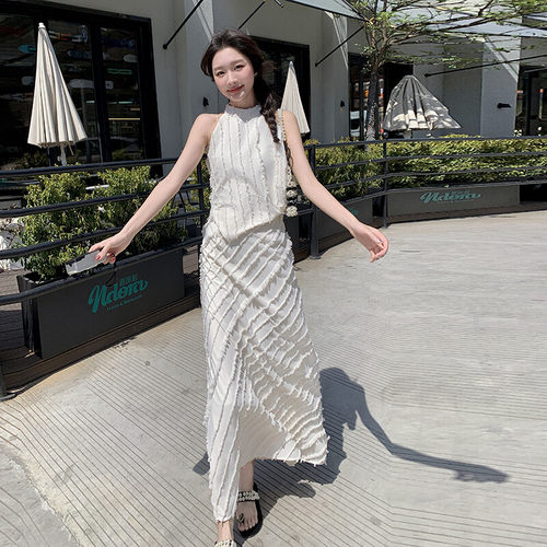 已出货2024夏季新款气质设计感小心机套裙2C057-A91-P135-K198