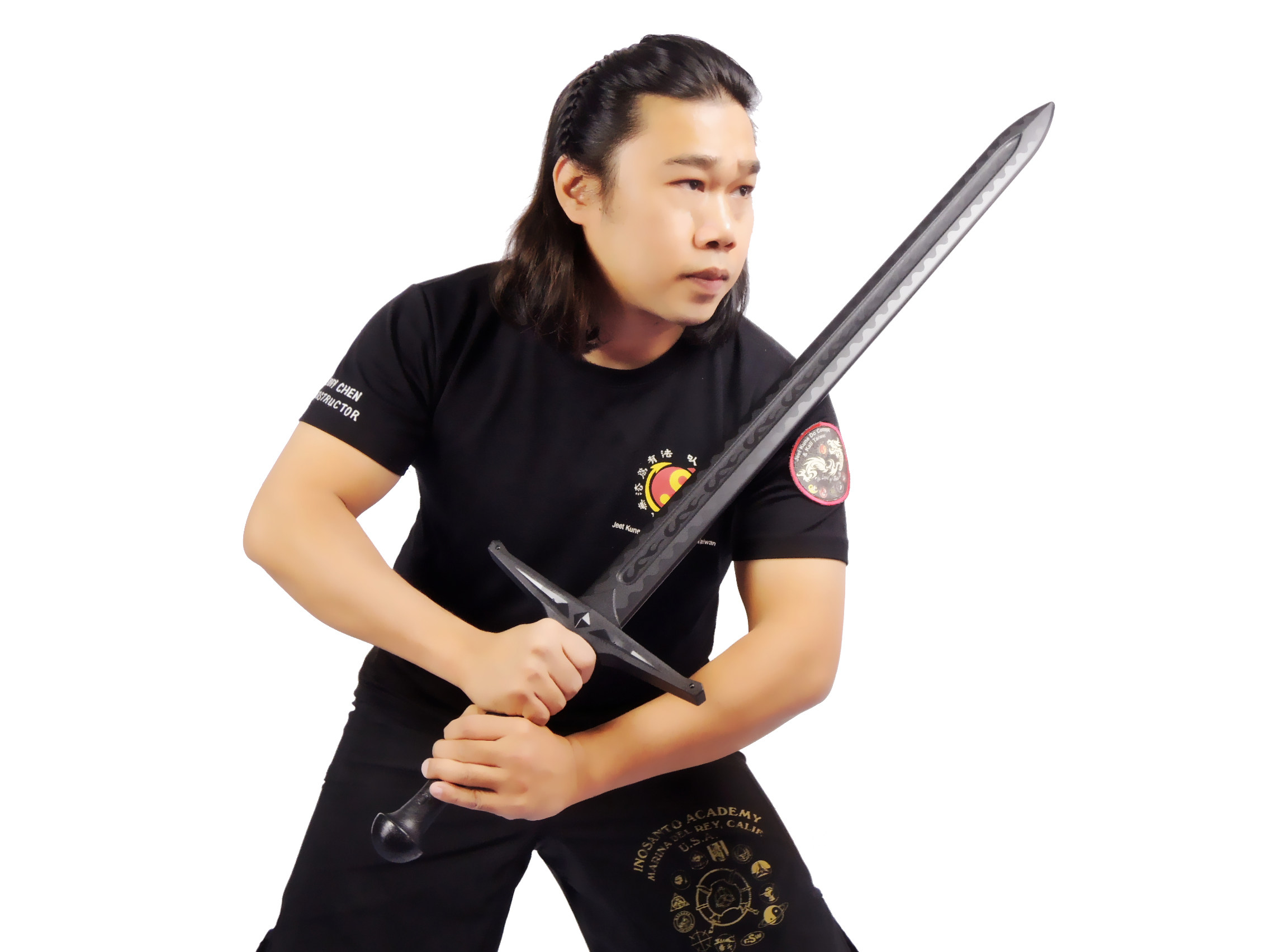 台湾龙裕西洋巨剑直护手日不断塑胶练习剑单手剑双手剑手半剑道具