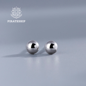 海盗船 银饰养耳洞素银耳钉女简约素银耳饰学生小巧精致耳骨钉