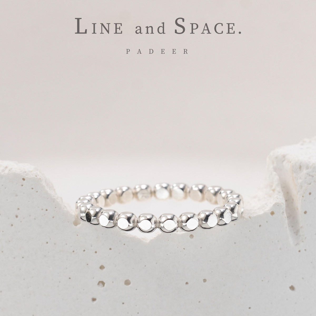 925纯银骰子小方糖戒指 食指素圈戒指环 女闺蜜关节戒指简约个性