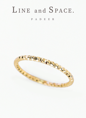 14K包金闪亮刻面戒指 欧美冷淡风高级感尾戒小众设计 关节戒ins潮