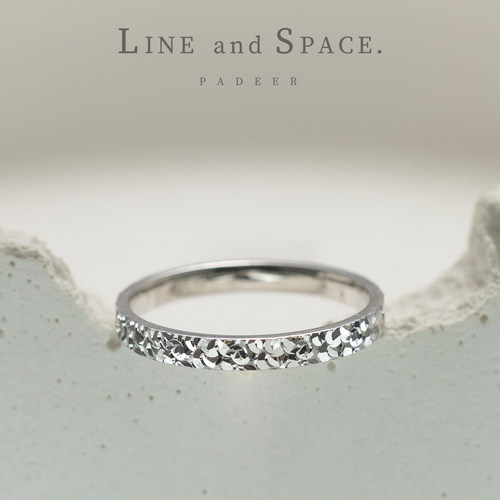 S925纯银2mm宽闪亮碎碎冰戒指女 小众设计高级感尾戒叠戴关节戒