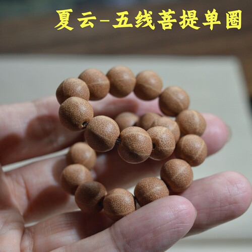 原生态五线菩提佛珠单圈