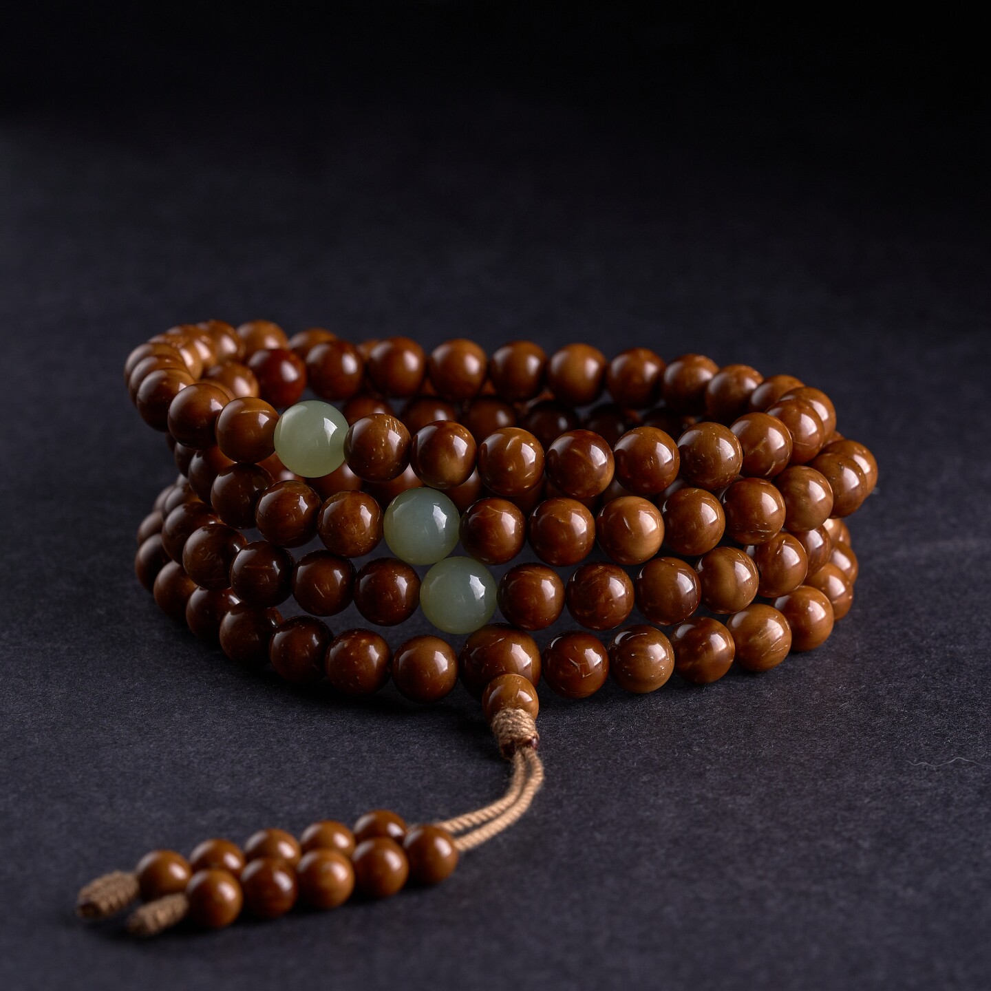 天然库克菩提108佛珠手串