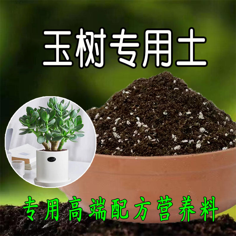 栽玉树专用土肥料花土营养土通用盆栽土壤用土种植土有机土腐殖土