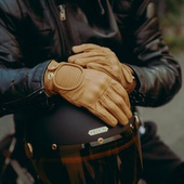 HEDON黑豆摩托车骑行装 保暖男 备羊皮手套D3O智能护具防滑触屏冬季