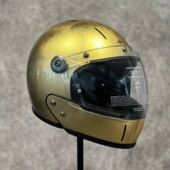 金箔全盔电动车头盔3c认证VELDT男女半盔摩托车安全法国复古盔