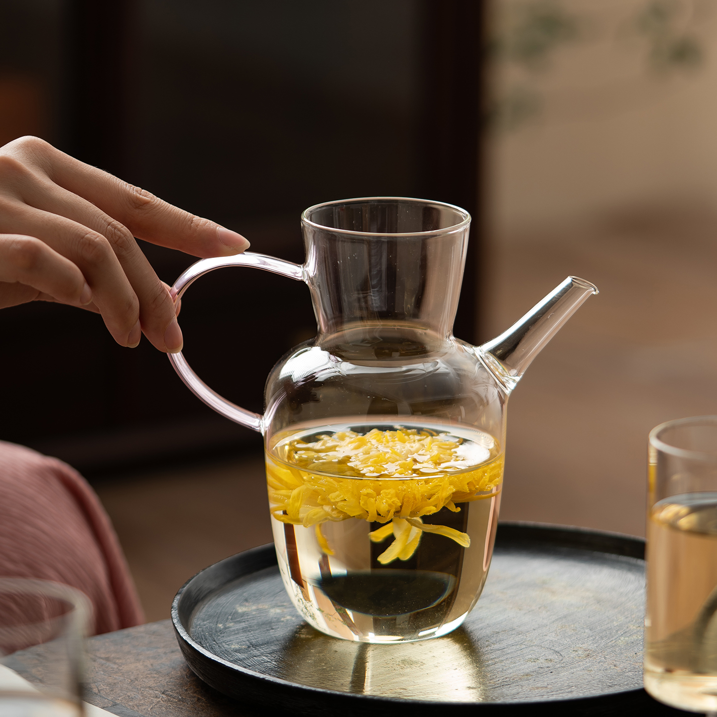 高硼硅耐热玻璃水经注茶壶