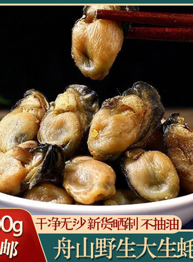 野生特级大号生蚝干500g干净无沙