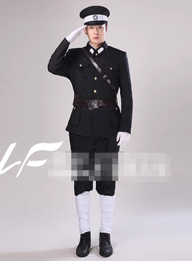 巡捕房新款男士二狗子演出服民国年会表演汉奸特务舞台服装