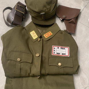 风声同款军装影视剧舞台表演军装美式国军装沙家浜智斗演出服