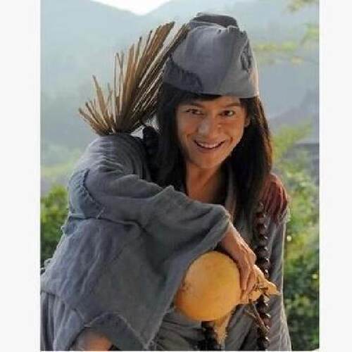 古装济公和尚服装 外套帽子葫芦扇子佛珠全套装电视剧乞丐补丁服