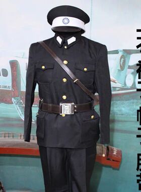 民国演出服装伪军皇协军二狗子服装道具民国服装黑租界巡捕服装