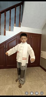 现代京剧沙家浜服装郭建光舞台表演服儿童学校学生活动比赛演出服